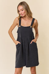 Charcoal Ribbed Maternity Romper