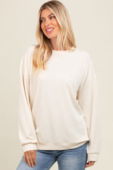 Ivory Drop Shoulder Sweatshirt