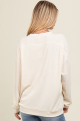 Ivory Drop Shoulder Sweatshirt