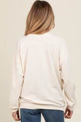 Ivory Drop Shoulder Maternity Sweatshirt