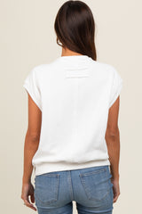 Ivory Terry Raw Trim Maternity Top