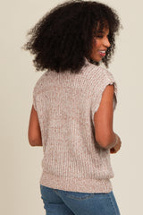 Mocha Multicolor Sweater Vest