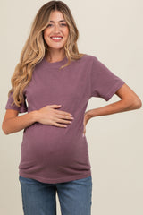 Plum Basic Maternity T-Shirt