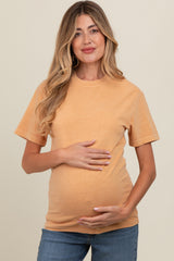 Camel Basic Maternity T-Shirt