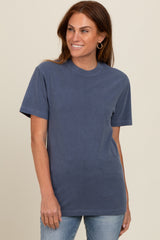 Navy Blue Basic T-Shirt