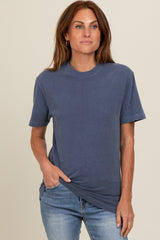 Navy Blue Basic T-Shirt