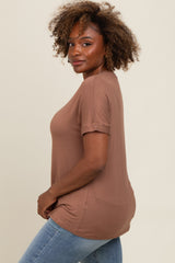 Mocha Relaxed Fit T-Shirt