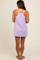 Lavender Skort Maternity Racerback Dress