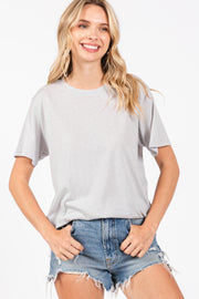 Heather Grey Basic Tee