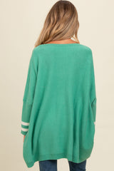 Jade Mixed Stripe Dolman Sleeve Maternity Sweater