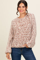 Mauve Multi-Colored Maternity Sweater