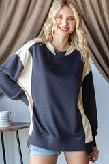 Charcoal Colorblock Sweatshirt