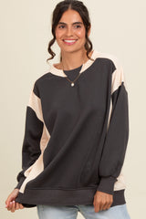 Charcoal Colorblock Sweatshirt