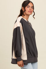 Charcoal Colorblock Sweatshirt