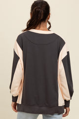 Charcoal Colorblock Sweatshirt