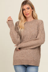 Mocha Basic Sweater