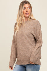 Mocha Basic Sweater