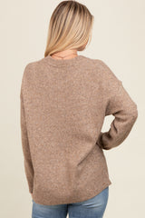 Mocha Basic Sweater