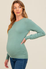 Jade Basic Soft Knit Maternity Sweater