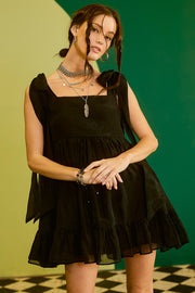 Black Chiffon Dress