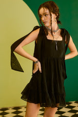 Black Chiffon Dress