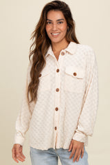 Ivory Checker Plaid Button Down Shirt