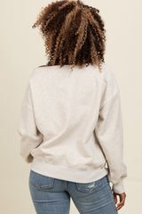 Heather Grey One Shoulder Sweatshirt