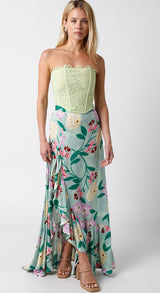 Sage Lilac Maxi Skirt