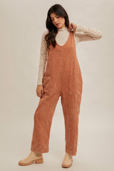 Rust Snow Wash Corduroy Overall