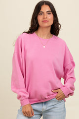 Pink Heather Crewneck Sweatshirt