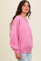 Pink Heather Crewneck Sweatshirt