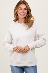 Ivory Pullover Terry Crewneck