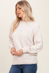 Cream Chenille Knit Sweater