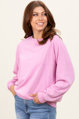 Pink Vintage Wash Relaxed Fit Sweatshirt