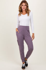 Violet Cargo Pocket Jogger Pants