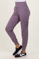 Violet Cargo Pocket Jogger Pants