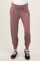 Mauve Maternity Joggers