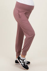 Mauve Maternity Joggers