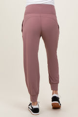 Mauve Maternity Joggers