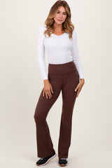 Brown Flared Leggings