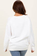 Ivory Soft Knit Basic Sweater