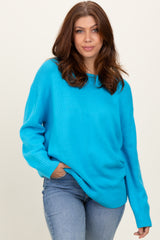 Aqua Soft Knit Basic Maternity Sweater