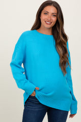 Aqua Soft Knit Basic Maternity Sweater