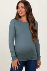 Jade Basic Long Sleeve Maternity Top