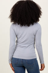 Heather Grey Basic Long Sleeve Top