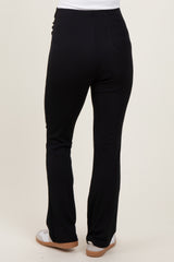 Black High Waist Maternity Kick Flare Pants