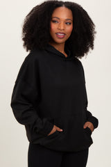 Black Basic Hoodie Sweatshirt