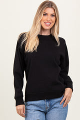 Black Fleece Maternity Sweatshirt