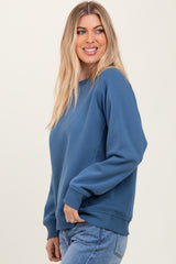 Blue Fleece Sweatshirt