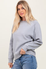 Heather Grey Fleece Sweatshirt